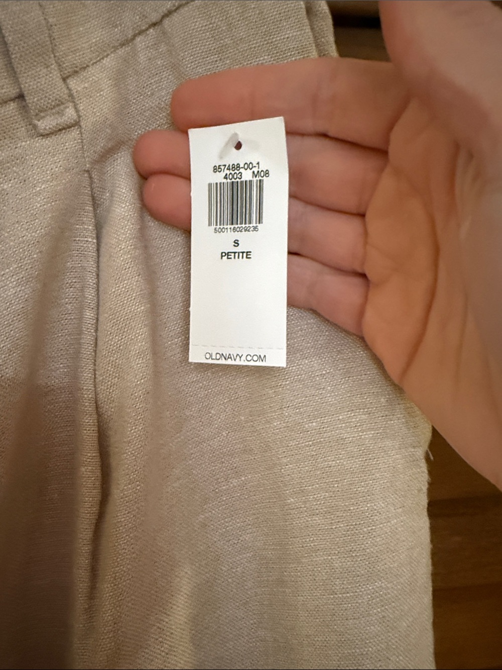 Old Navy Taylor extra high rise Wide-Leg linen blend Trousers - Picture 3 of 4